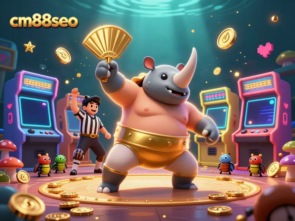Experience the thrilling cm88seo gaming scene with vibrant characters and dynamic elements as coins fly.