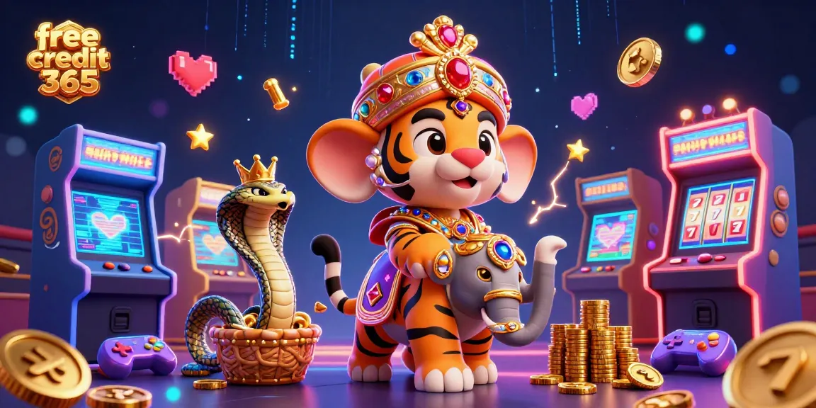Experience thrilling gameplay with free credit 365 as a maharaja rides an elephant in this vibrant casino scene.