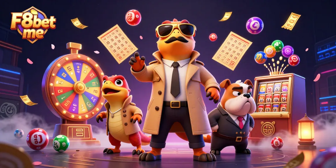 Join the excitement at F8bet me: Three raptors in a trench coat hilariously attempting casino entry.