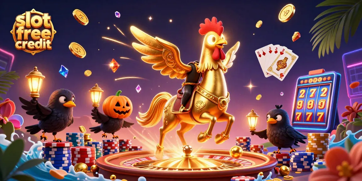 Engage in thrilling gameplay with slot free credit from a vibrant and dynamic casino scene.