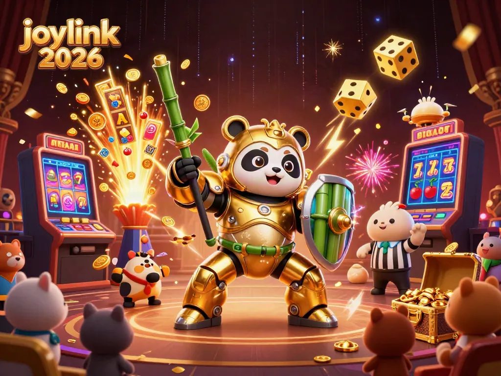 Engage with joylink 2026 gaming action featuring a dynamic 3D casino scene filled with excitement.
