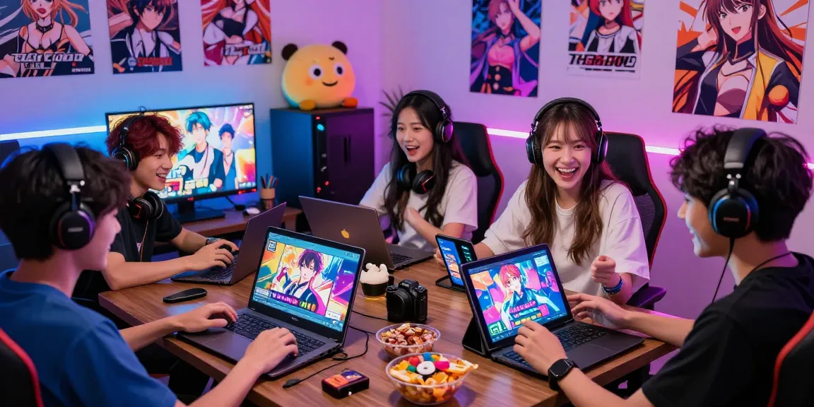 Players immersed in lively ecchi game sessions with laughter and colorful atmosphere