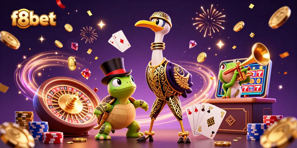 F8bet offers thrilling games with vibrant characters at a lively speakeasy.
